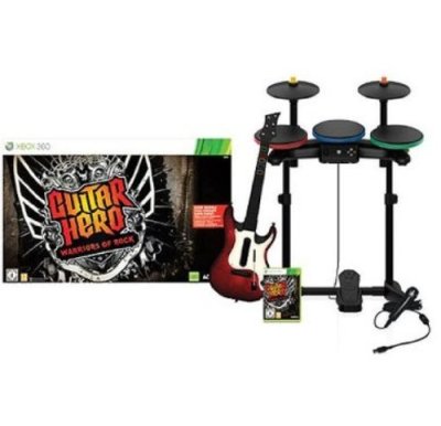 Guitar Hero : Warriors of Rock - Super Bundle (Jeu + Guitare + Batterie + Micro)