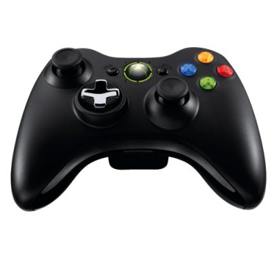Microsoft XBOX 360 Wireless controller (pad multidirectionnel) + Play & Charge Kit noire
