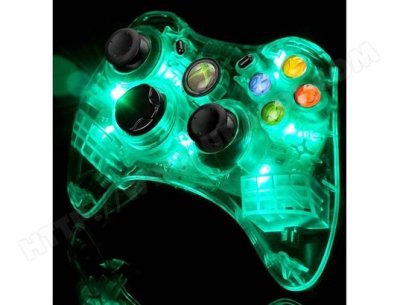 Microsoft XBOX 360 Wireless Controller filiaire Afterglow AX.1 vert (Officiel)