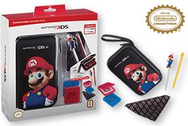 3DS XL / New 3DS XL Game Traveller Essentials Pack (3DSEP25) - Mario noir (BigBen)
