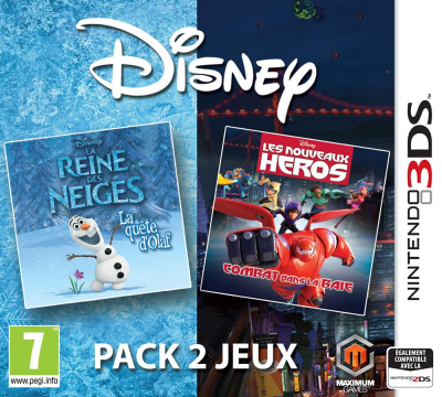 Disney Pack 2 jeux : La Reine des Neiges : La Quête d'Olaf + Les Nouveaux Héros : Combat dans la Baie
