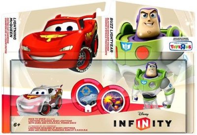 Disney Originals - Pack Race to Space (Flash McQueen - Buzz L'Eclair - 2 Power Discs)