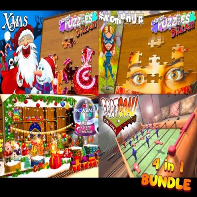 4 in 1 Bundle creative puzzles & table football