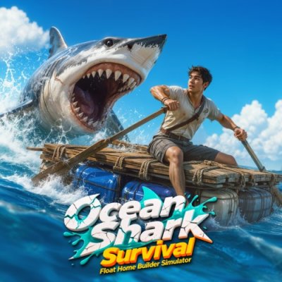 Ocean Shark Survival - Float Home Builder Simulator
