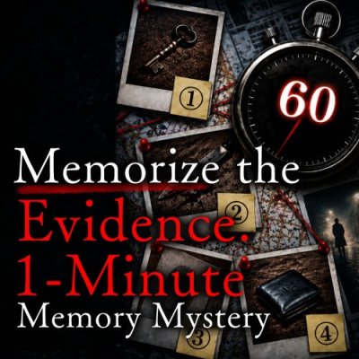 Memorize the Evidence.1-Minute Memory Mystery