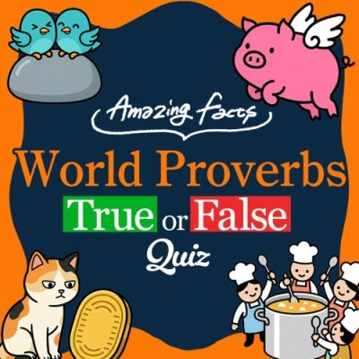 Amazing Facts : World Proverbs True or False Quiz