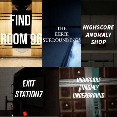 Find Room 96 + Exit Station 7 + The Eerie Surroundings +HighScore Anomaly Shop +HighScore Anomaly Underground