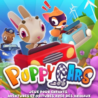 Puppy Cars: Jeux pour enfants, Aventures et voitures avec des animaux