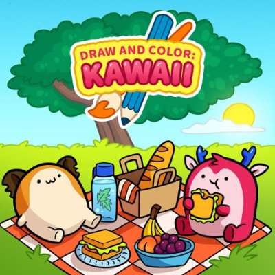 DRAW AND COLOR: KAWAII