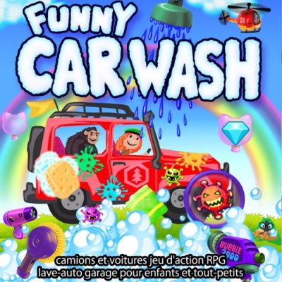 Funny Car Wash - camions et voitures jeu d'action RPG lave-auto garage pour enfants et tout-petits