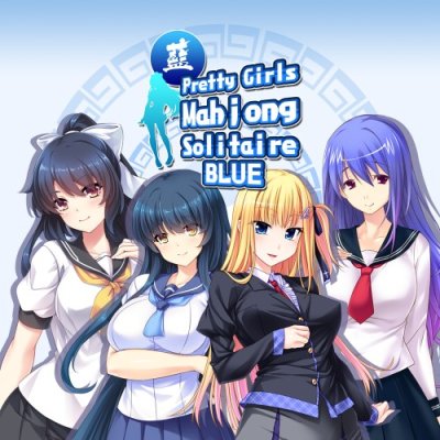 Pretty Girls Mahjong Solitaire - Blue
