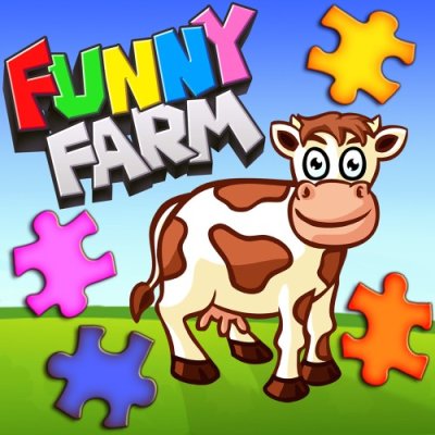 Funny Farm - Jeu de puzzle drôle d'animaux de ferme pour les enfants et les tout-petits