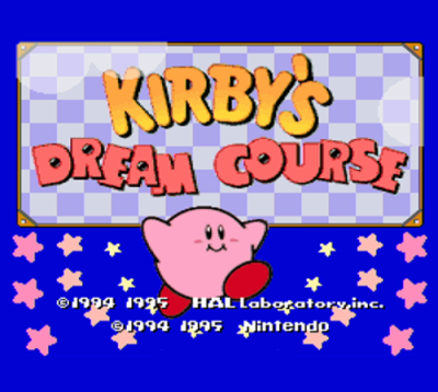 Kirby's Dream Course