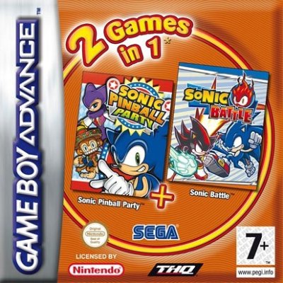 2 Games in 1 - Sonic Pinball Party + Sonic Battle