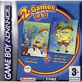 2 jeux en 1 Bob L'éponge et Bataille pour Bikini Bottom