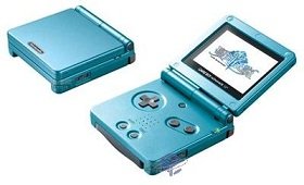 Game Boy Advance SP Mana Blue Limited Edition + Jeu Sword of Mana (Shinyaku Seiken Densetsu) (JP)