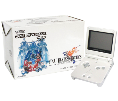 Game Boy Advance SP (Final Fantasy Tactics Pearl White Limited Edition)