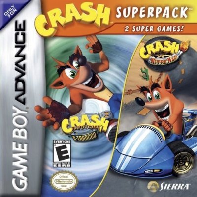 Crash Superpack: Crash Bandicoot 2 N-Tranced / Crash Nitro Kart - 2 Super Games! (US)