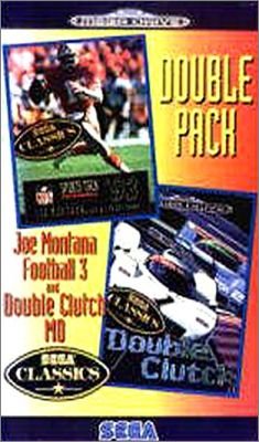 Double Pack : Joe Montana Football 3 - Double Clutch MD (AU)