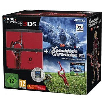Nintendo New 3DS Noire + Coque Xenoblade Chronicles + Xenoblade Chronicles 3D préinstallé