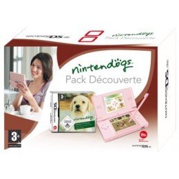 Nintendo DSi Lite Pack Découverte (DSi Rose + Nintendogs Labrador) 
