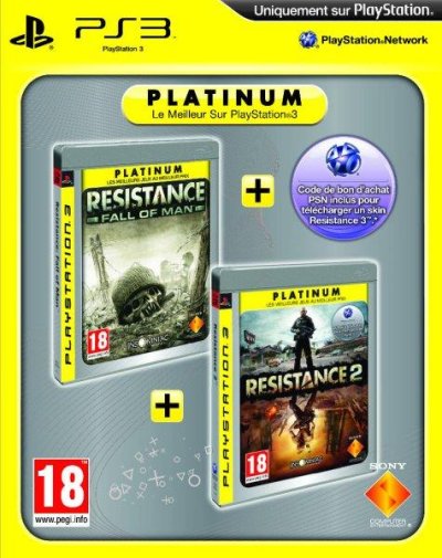 Resistance Bundle - Fall of Man + Resistance 2 - (Platinum + code bonus PSN)
