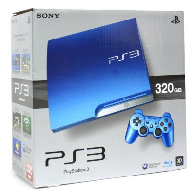 PS3 Slim 320 Go (Splash Blue)