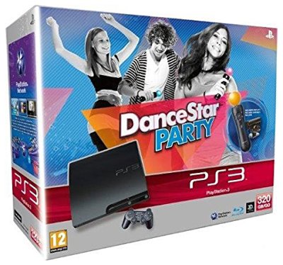PS3 Slim 320 Go - Pack découverte PlayStation Move + Dance Star Party (Black)