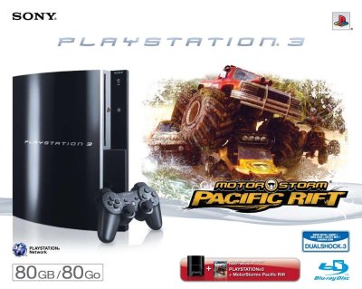 PS3 Fat 80 Go - MotorStorm : Pacific Rift