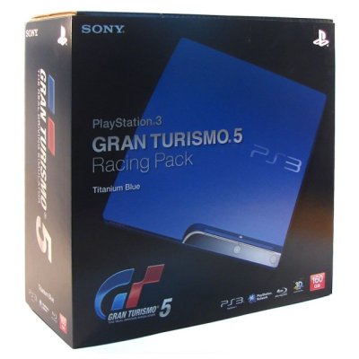 PS3 Slim 160 Go - Gran Turismo 5 ~ Racing Pack (Titanium Blue)