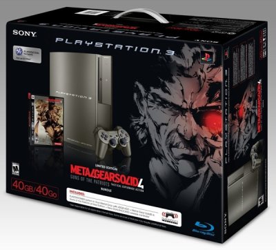 PS3 Fat 40 Go - Metal Gear Solid 4: Guns of Patriot Gray Kojima Bundle - Limited Edition (US)