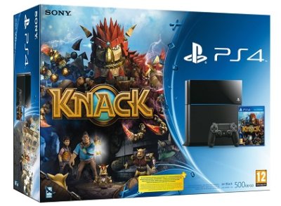 PS4 500 Go - Pack Knack (Jet Black)