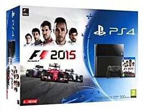 PS4 500 Go - Pack F1 2015 (Jet Black)