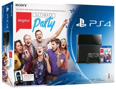 PS4 500 Go - Pack SingStar: Ultimate Party (Jet Black)