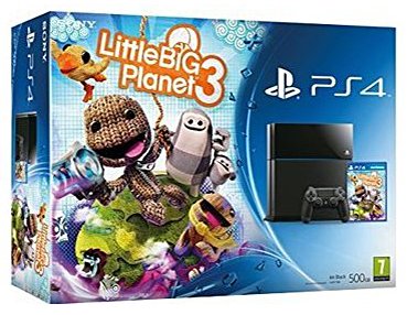 PS4 500 Go - Pack Little Big Planet 3 (Jet Black)
