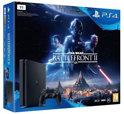 PS4 Slim 1To - Pack Star Wars Battlefront II (Jet Black)