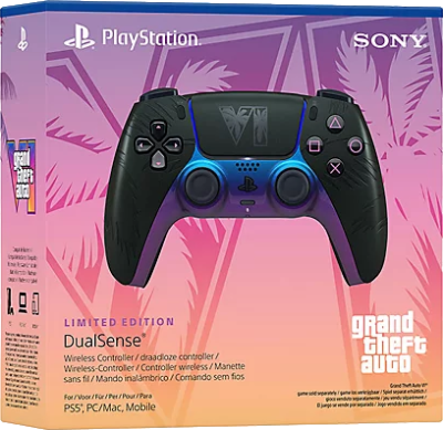 Manette sans fil DualSense - Édition limitée Grand Theft Auto VI Black