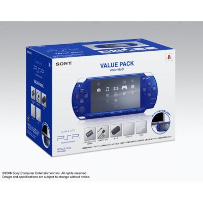 PSP Slim & Lite Value Pack Metallic Blue
