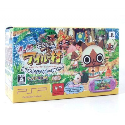PSP Slim & Lite MonHun Nikki: Poka Poka Ailu Mura Premium Pack (PSP-3000 Bundle)