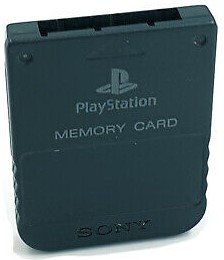 SONY PS1 Memory Card Noir