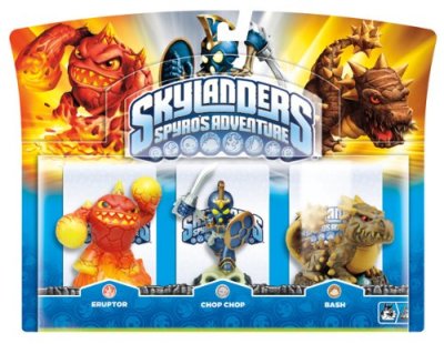 Skylanders: Spyro's Adventure (Triple Pack) Eruptor S1 + Chop Chop S1 + Bash S1