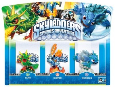 Skylanders: Spyro's Adventure (Triple Pack) Camo S1 + Ignitor S1 + Warnado S1