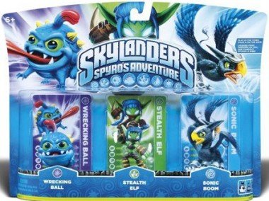 Skylanders: Spyro's Adventure (Triple Pack) Wrecking Ball S1 + Stealth Elf S1 + Sonic Boom S1