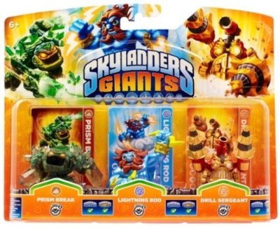 Skylanders: Giants (Triple Pack) Prism Break S2 + Lightning Rod S2 + Drill Sergeant S2