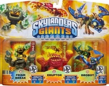 Skylanders: Giants (Lightcore Triple Pack) Prism Break + Eruptor + Drobot