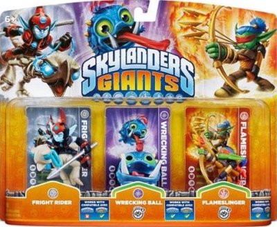 Skylanders: Giants (Triple Pack) Fright Rider S1 + Wrecking Ball S2 + Flameslinger S2