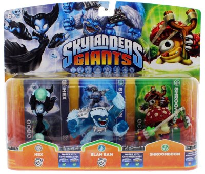 Skylanders: Giants (Triple Pack) Hex S2 + Slam Bam S2 + Shroomboom S1