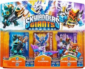 Skylanders: Giants (Triple Pack) Gill Grunt S2 + Flashwing S1 + Double Trouble S2