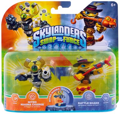Skylanders: Swap Force (Double Pack) Nitro Magna Charge + Rattle Shake S1