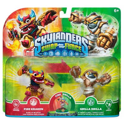 Skylanders: Swap Force (Double Pack) Fire Kraken S1 + Grilla Drilla S1